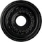 Ekena Millwork Galway Ceiling Medallion (Fits Canopies up to 3 1/4"), 15 3/4"OD x 3 1/4"ID x 1"P, Jet Black CM15GABLF - alternate 1